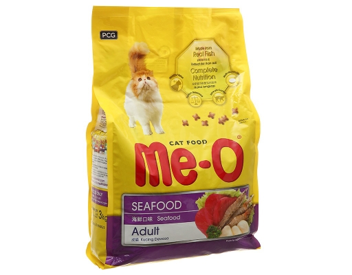Thức Ăn Dạng Hạt Cho Mèo Trưởng Thành Vị Hải Sản 3kg Me-O ảnh 0