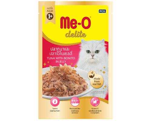 Pate Cho Mèo Trưởng Thành Delite Vị Cá Ngừ & Cá Ngừ Sọc Dưa 70g Me-O ảnh 0
