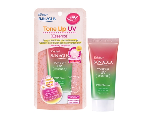 Tinh Chất Chống Nắng Hiệu Chỉnh Sắc Da Skin Aqua Tone Up Essence Rose SPF50+ PA++++ 50g Sunplay ảnh 0