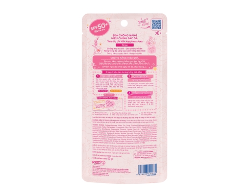 Sữa Chống Nắng Hiệu Chỉnh Sắc Da Skin Aqua Tone Up Milk Rose SPF50+ PA++++ 50g Sunplay ảnh 1