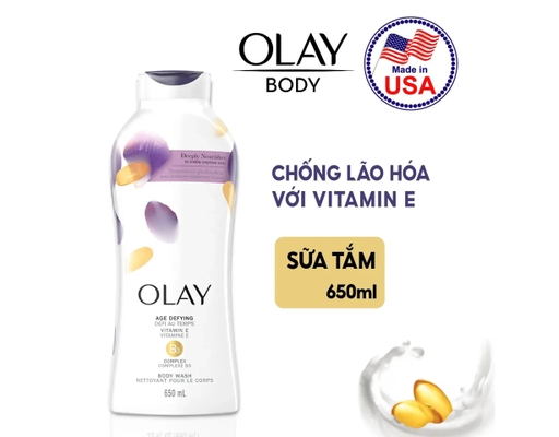 Sữa Tắm Ngăn Ngừa Lão Hoá Với Vitamin E 650ml OLAY ảnh 2