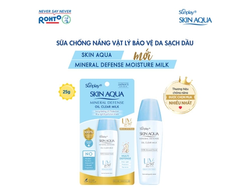 Sữa Chống Nắng Vật Lý Bảo Vệ Da Và Giảm Dầu SPF50+ PA++++ 25g Sunplay ảnh 6