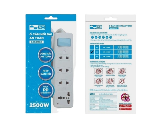 Ổ Cắm Điện 2500W-AES011323 3M AC ảnh 0