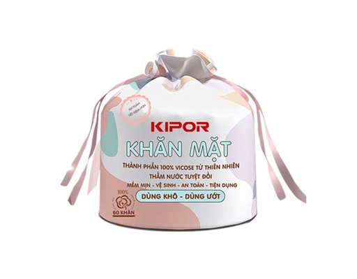Khăn Mặt Dùng Một Lần 60 Miếng Kipor ảnh 0