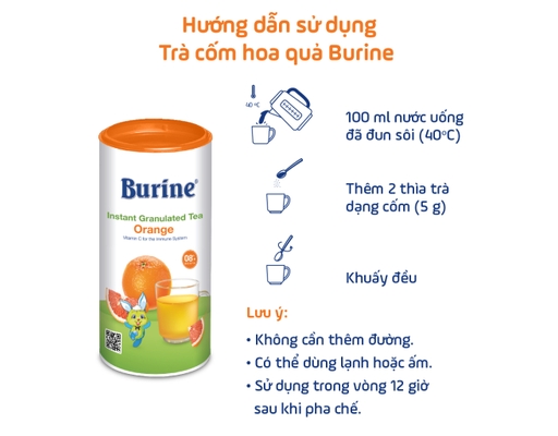 Trà Cốm Hoa Quả Vị Cam Nam Mỹ 200g Burine ảnh 5