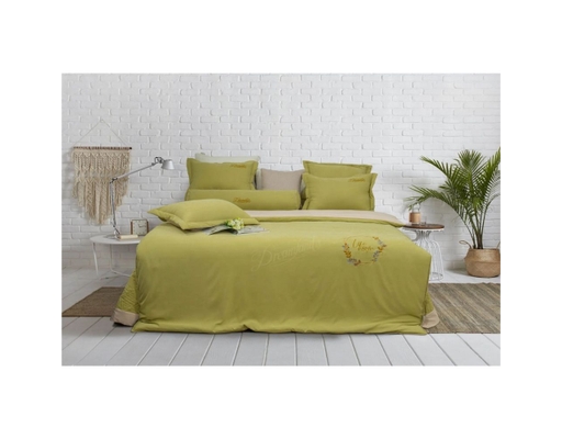 Bộ Ga Chun Chần Kèm Chăn Phong Cách Thêu 160x200cm Dreamland ảnh 3
