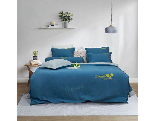 Bộ Ga Chun Chần Kèm Chăn Phong Cách Thêu 180x200cm Dreamland ảnh 5