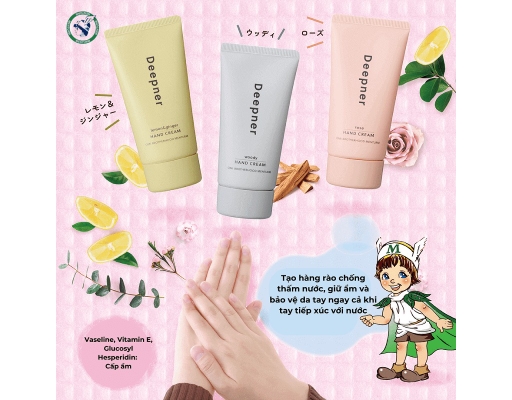 Kem Dưỡng Tay Mềm Mịn Hương Hoa Hồng Rose Hand Cream 40g Omi Brotherhood ảnh 3