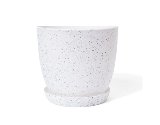 Chậu Trắng Vân Đá Size 18cm Monrovia ảnh 0