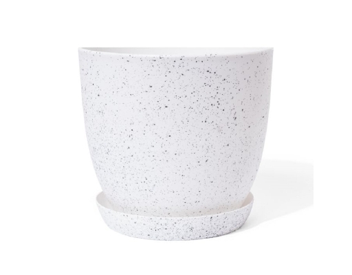 Chậu Trắng Vân Đá Size 22cm Monrovia ảnh 0