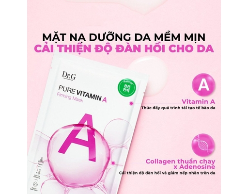 Mặt Nạ Tăng Đàn Hồi Pure Vitamin A Firming Mask 23g Dr.G ảnh 1