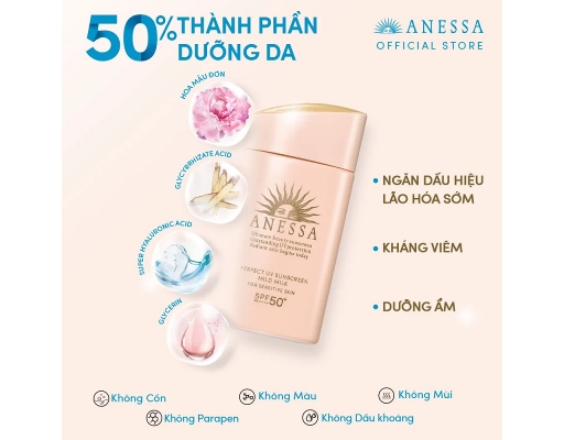 Sữa Chống Nắng Dịu Nhẹ Mild SPF50 PA++++ 60ml ANESSA ảnh 1