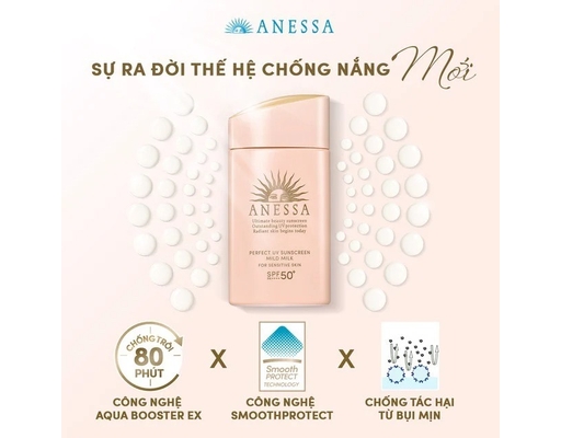 Sữa Chống Nắng Dịu Nhẹ Mild SPF50 PA++++ 60ml ANESSA ảnh 3