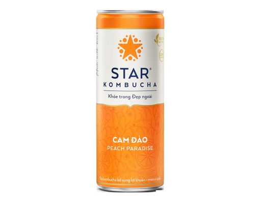 Trà Lên Men Bổ Sung Lợi Khuẩn Vị Cam Đào - Peach Paradise 250ml Star Kombucha ảnh 0
