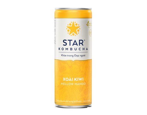 Trà Lên Men Bổ Sung Lợi Khuẩn Vị Xoài Kiwi - Mellow Mango 250ml Star Kombucha ảnh 0