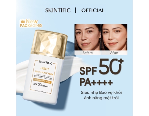 Serum Chống Nắng Mỏng Nhẹ Ultra Light SPF50+ PA++++ 25ml SKINTIFIC ảnh 1