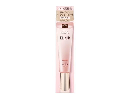 Sữa Dưỡng Chống Nắng Nâng Tông 3 Trong 1 Day Care Revolution Tone Up SPF50+ PA++++ 35ml Elixir ảnh 0