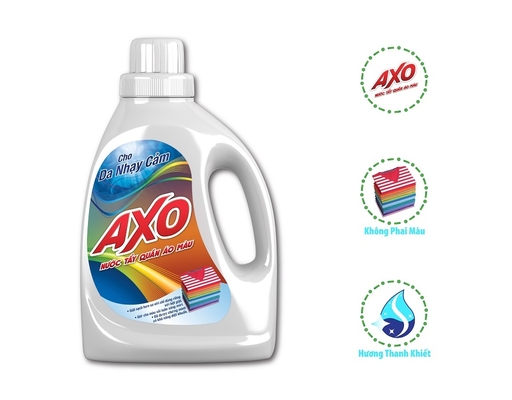 Nước Tẩy Quần Áo Màu Cho Da Nhạy Cảm 800ml Axo ảnh 3