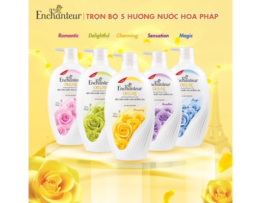 Sữa Tắm Dưỡng Da Hương Nước Hoa Charming 450g Enchanteur ảnh 4