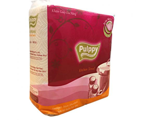 Giấy Vệ Sinh 3 Lớp Supreme 9 Cuộn Pulppy ảnh 1