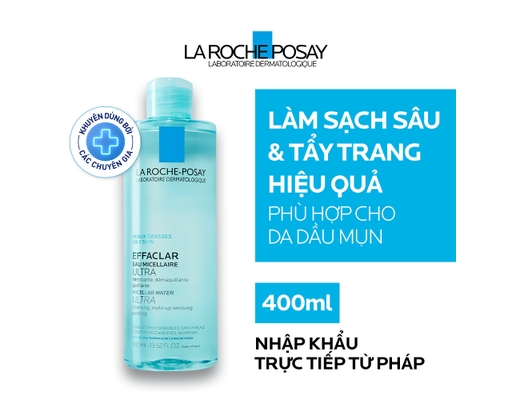 Nước Tẩy Trang Làm Sạch Sâu Và Kiểm Soát Bã Nhờn Cho Da Dầu Nhạy Cảm 400ml La Roche-Posay ảnh 1