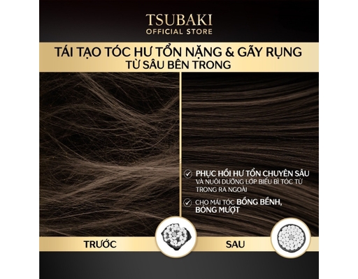 Mặt Nạ Tóc Cao Cấp Phục Hồi Chuyên Sâu 180g TSUBAKI ảnh 4