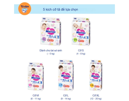 Tã Dán Jumbo M70 Cho Bé Từ 6 Đến 11kg 70 Miếng Merries ảnh 4