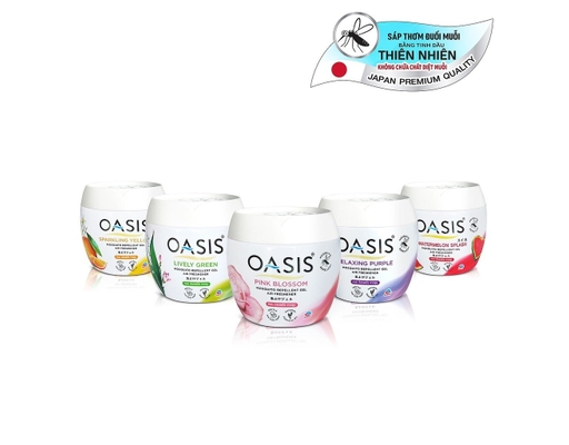 Sáp Thơm Đuổi Muỗi Hương Hoa Hồng Pink Blossom 180g Oasis ảnh 2