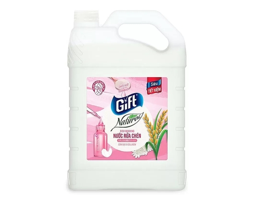 Nước Rửa Chén Cám Gạo & Collagen 3.8kg Gift ảnh 0