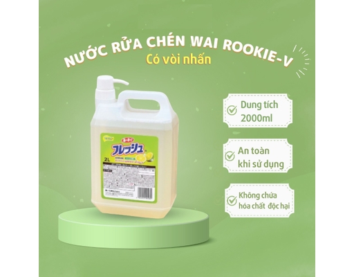 Nước Rửa Chén Hương Chanh Có Vòi Nhất Rookie V 2L Wai ảnh 2