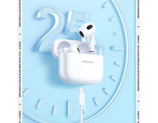 Tai Nghe Wireless Buds P1 BHD-TW4 Màu Trắng Pisen ảnh 1