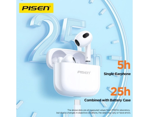 Tai Nghe Wireless Buds P1 BHD-TW4 Màu Trắng Pisen ảnh 4
