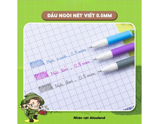 Bút Gel Mực Xanh GEL-012/AK Thiên Long ảnh 2