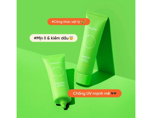 Kem Chống Nắng Vật Lý Mịn Lì Nâng Tone Nhẹ Sunmuse Mineral SPF50+PA++++ 50ml BEPLAIN ảnh 3