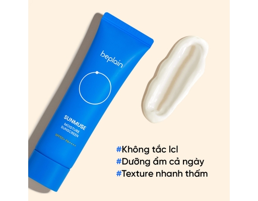 Kem Chống Nắng Hóa Học Dưỡng Ẩm Sunmuse Moisture SPF50+PA++++ 50ml BEPLAIN ảnh 6