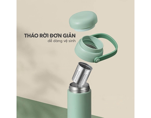 Bình Giữ Nhiệt Inox 316 EL8330 500ml Màu Xanh Mint Elmich ảnh 10