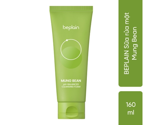 Sữa Rửa Mặt Sạch Mịn Với PH Cân Bằng Từ Đậu Xanh Mung Bean PH Balanced Cleansing Foam 160ml BEPLAIN ảnh 2