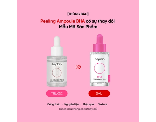 Tinh Chất Hỗ Trợ GIảm Mụn Loại Bỏ Da Chết Beplain BHA Peeling Ampoule 30ml