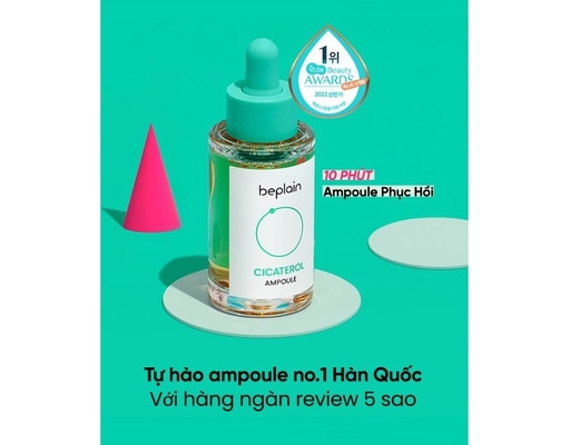 Tinh Chất Rau Má Phục Hồi Và Dịu Da Nhạy Cảm Cicaterol Ampoule 30ml BEPLAIN ảnh 2