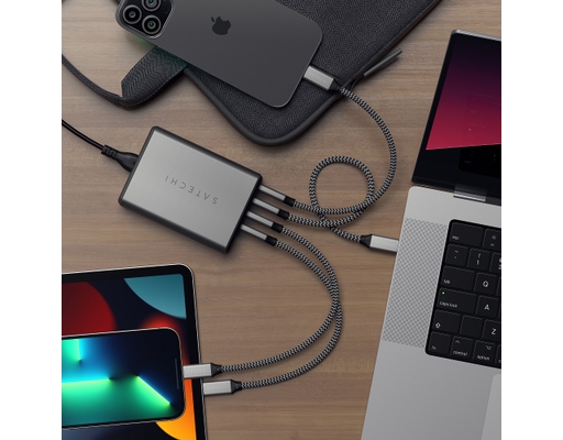 Dock Sạc Satechi USB-C165W PD 4 Cổng ST-UC165GM-EU