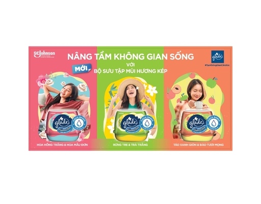 Sáp Thơm Cao Cấp Hương Hoa Hồng Và Mẫu Đơn 180g Glade ảnh 7