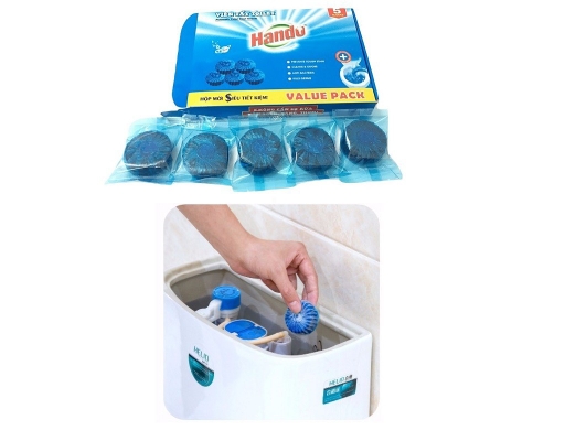 Viên Tẩy Bồn Cầu Và Khử Mùi - 5 Viên x 55g Hando ảnh 2