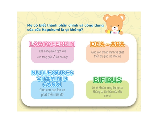 Sữa Bột Hagukumi Cho Bé 0-6 Tháng 800g Morinaga ảnh 4