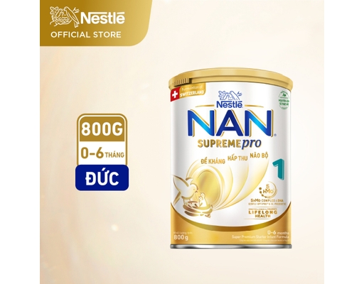 Sữa Nan Supreme Pro Số 1 Bổ Sung 5HMO Cho Bé 0-6 Tháng 800g Nestlé ảnh 2