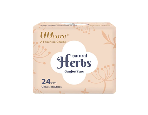 Băng Vệ Sinh Thảo Dược Siêu Mỏng Cánh 24cm 12 Miếng Uucare ảnh 0