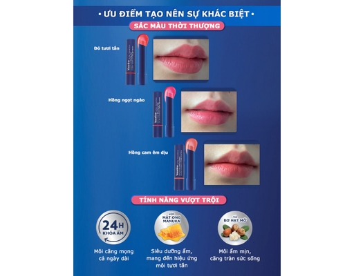 Son Dưỡng Môi Có Màu Blooming Pink - Màu Hồng 3g Vaseline ảnh 4