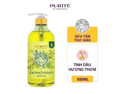 Sữa Tắm Thư Giãn Tinh Dầu Hương Thơm Aroma 850ml Purite ảnh 8