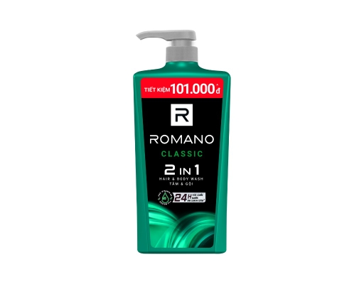 Sữa Tắm Gội 2In1 Classic 900g ROMANO ảnh 0