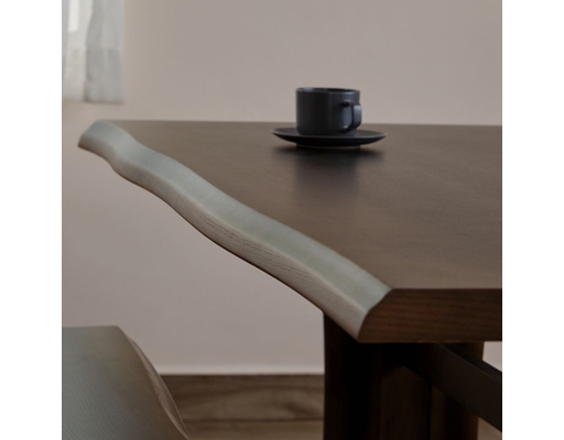 Bàn Ăn Ibuki 160 Gỗ Oak Màu Nâu Đậm Histyle ảnh 2