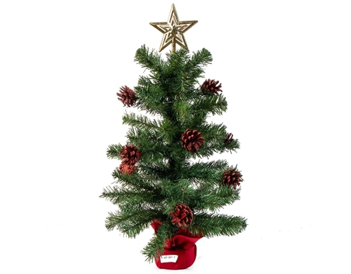 Cây Thông Mini Gắn Trái Thông T24G-P 60cm Chaang Chiia ảnh 0